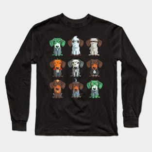 Dachshund Halloween TShirt Weiner Gif Long Sleeve T-Shirt